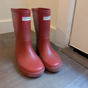 Kids Size 11 UK Red hunter Rain Boots